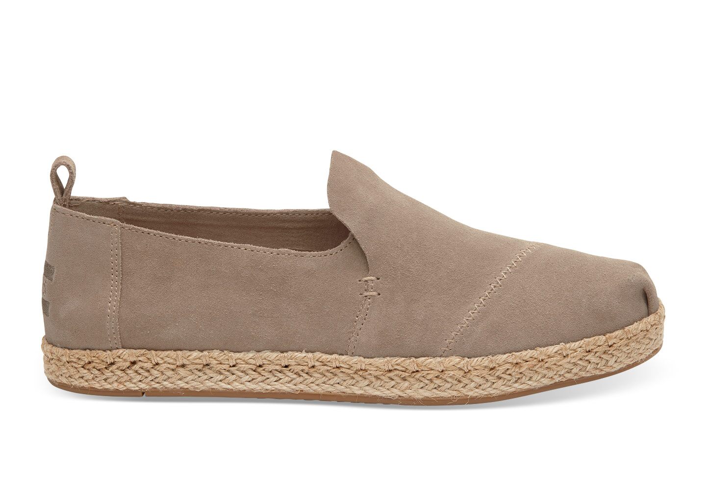 Toms Deconstructed Suede - Womens Alpargata Espadrilles - Desert Taupe - NZ - 085613CJP